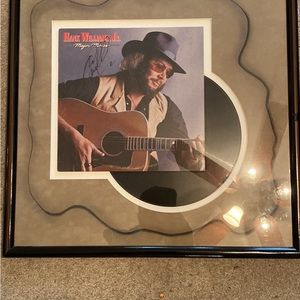 Hank Williams junior signed framed album